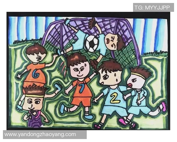 足球明星与儿子温馨瞬间卡通画展现亲子情深与运动魅力